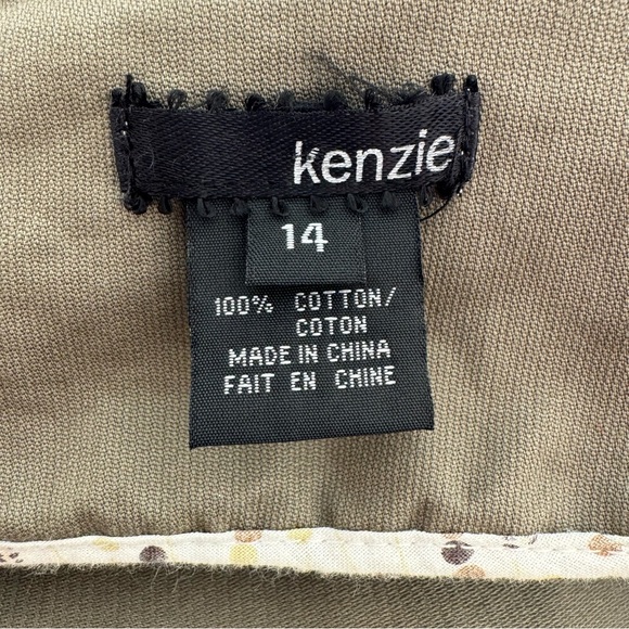 Kenzie cotton, lightweight, zip up jacket in sage | Sz 14 - Picture 8 of 8